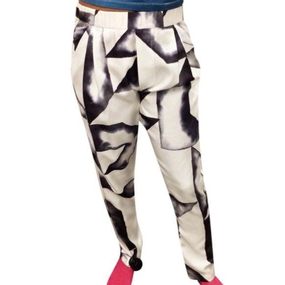 3.1 Phillip Lim Pants - Phillip Lim 100% Silk geometric print trousers